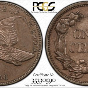 1856 Flying Eagle Cent, Snow-9