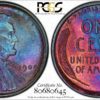 1909 Lincoln Cent, Undergraded, Stunning MS64BN PCGS, Ex: 'Abe's Coloring Book'