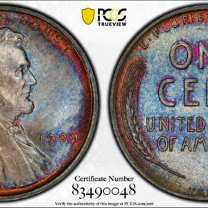 1909 VDB Cent MS66BN PCGS Seriously Superior Surfaces! Ex: 'Abe's Coloring Book'