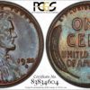 1924-S Cent MS64BN PCGS 'Hazel and Teal' Ex: 'Abe's Coloring Book'