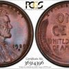 1929-S Cent MS65BN Pop 5/0, Great Color, Ex: 'Abe's Coloring Book'