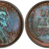1932 Cent, Gorgeous Steel-Blue MS65BN PCGS Pop 6/0, Ex: 'Abe's Coloring Book'