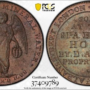 Great Britain ND (ca 1790) Halfpenny Token, Wiltshire, Holt, Herald-Arnot Spa DH-3 MS63BN PCGS
