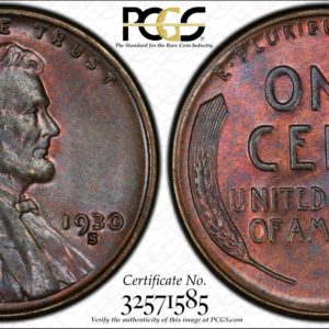 1930-S Lincoln Cent Seldom-Seen MS65BN PCGS, Ex: Winged Liberty Set