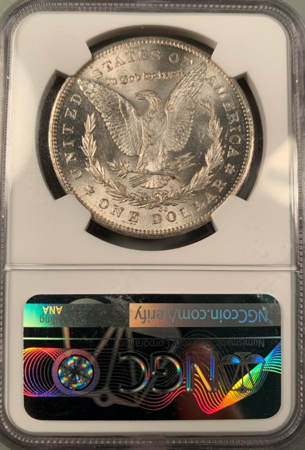 Brilliant VAM-9 'CC Right' 1878-CC Morgan Dollar, MS63 NGC