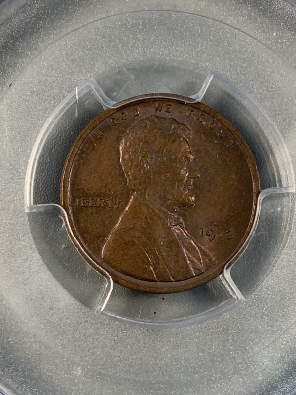 1913 Lincoln Cent MS65BN PCGS 'Prince Purple'