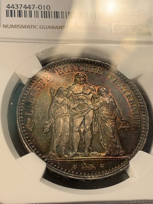 France 1874-A 5 Franc MS64 NGC