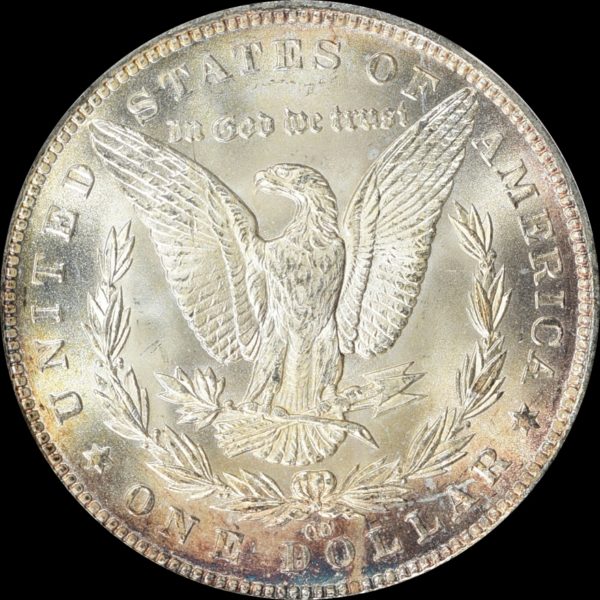 1891-CC Morgan Dollar MS63 PCGS Nicely Toned VAM-3 'Spitting Eagle'