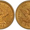1853 Quarter Eagle, Original Choice AU PCGS