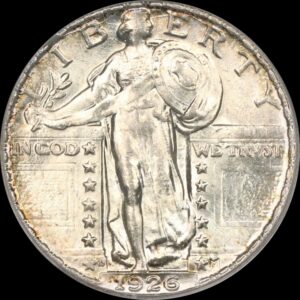 1926-D Standing Liberty Quarter, Lightly Toned MS64 PCGS
