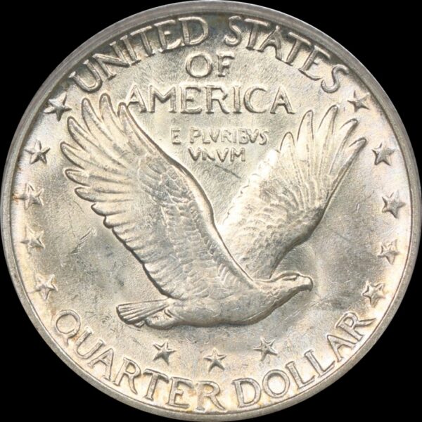 1926-D Standing Liberty Quarter, Lightly Toned MS64 PCGS