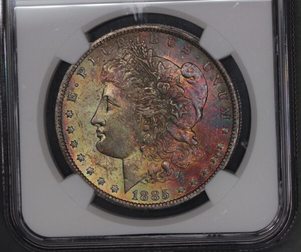 1885-O Morgan Dollar Amazing Toner MS61 NGC