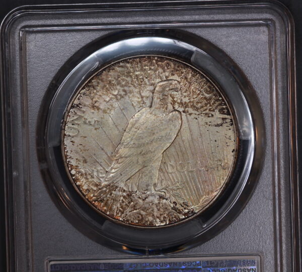 1923-S Peace Dollar, Toned MS63 PCGS