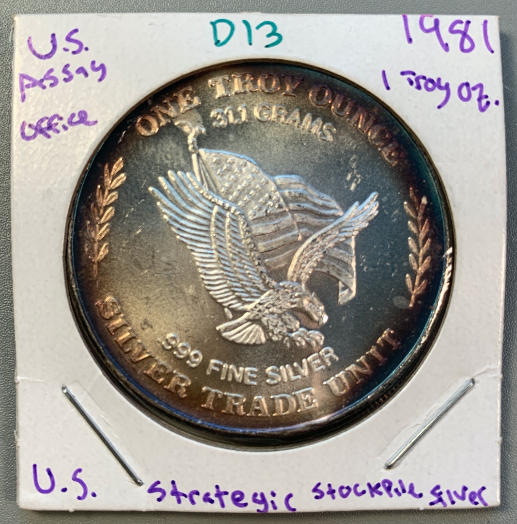 1981 San Francisco U.S. Assay Office Silver Round - VDB Coins