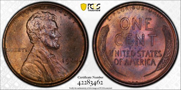 1909 VDB Cent, Doubled Die Obverse, FS-1102, MS64RB PCGS
