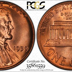 1959 Lincoln Memorial Cent MS66RD PCGS
