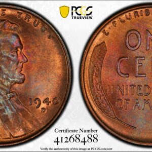 1940-D Lincoln Cent MS66RB PCGS