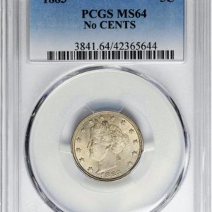 1883 No CENTS Liberty Nickel MS64 PCGS