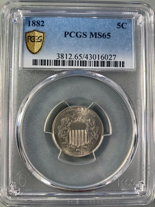 1882 Shield Nickel MS65 PCGS