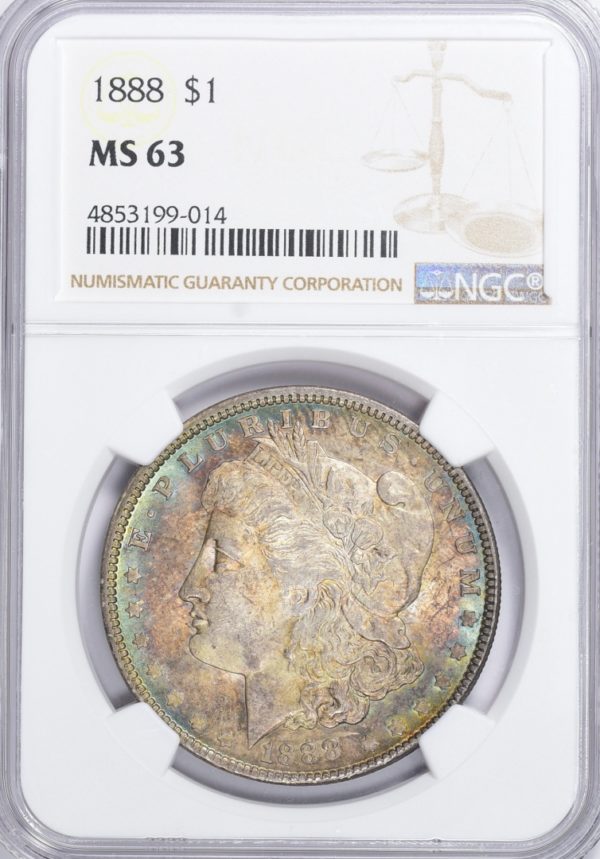 1888 Morgan Silver Dollar MS63 NGC