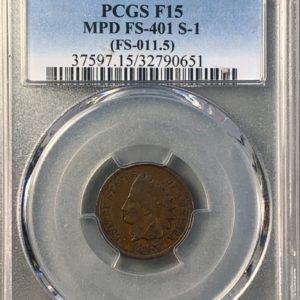 1897 Indian Cent, Misplaced Date, 1 in Neck, Snow-1, FS_401, Fine 15 PCGS