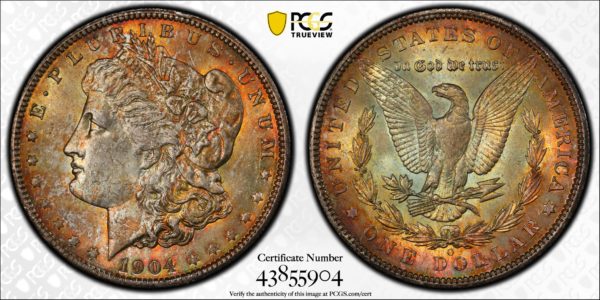 1904-O Morgan Silver Dollar MS64 PCGS