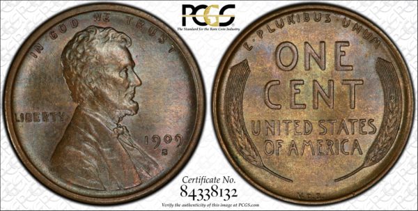 1909-S VDB Lincoln Cent MS65BN PCGS CAC