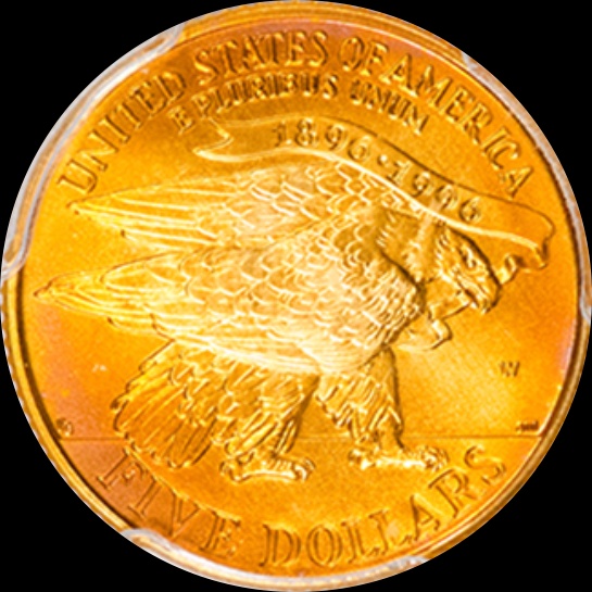 1995-W Olympic Gold Torch Runner Commemorative Half Eagle, MS70 PCGS