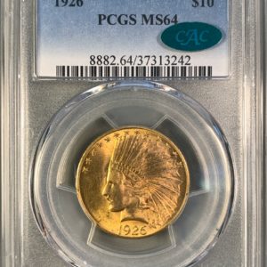 1926 Indian Eagle MS64 PCGS CAC
