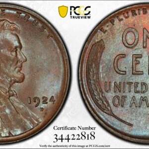 1924-D Lincoln Cent MS64BN PCGS CAC