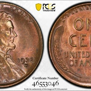 1932-D Lincoln Cent MS65BN PCGS