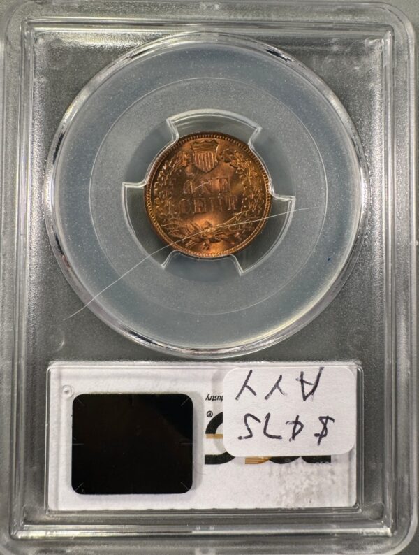 1904 Indian Cent MS64+RD PCGS CAC
