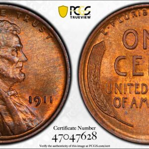 1911 Lincoln Cent MS64BN PCGS