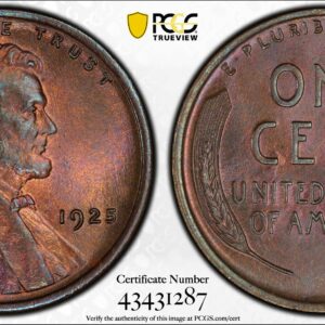 1925 Lincoln Cent MS65BN PCGS